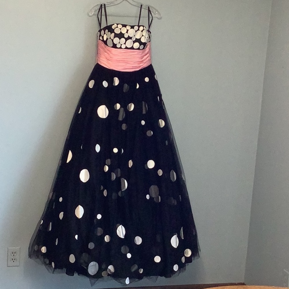 Jovani polka-dot Prom or Evening Gown. Size 10